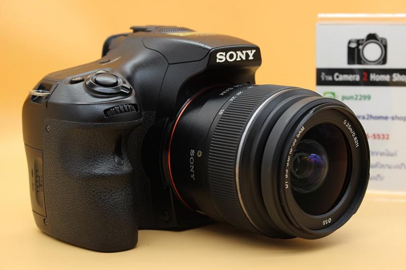 ขาย Sony A57 + Lens 18-55mm สภาพพร้อมใช้งาน ทำงานครบทุกฟังก์ชั่น จอติดฟิล์มแล้ว จอปรับหมุนได้ เซลฟี่ได้ เมนูไทย อุปกรณ์พร้อมกระเป๋า  อุปกรณ์และรายละเอียดขอ